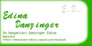 edina danzinger business card